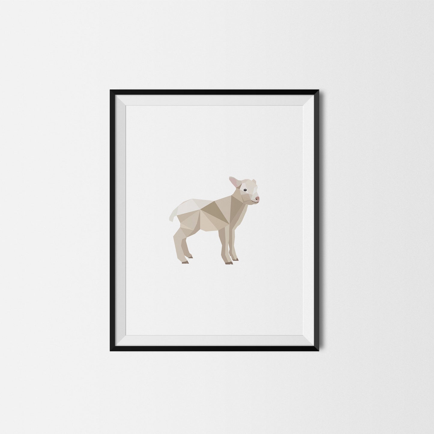 Lamb | Geometric Art Print