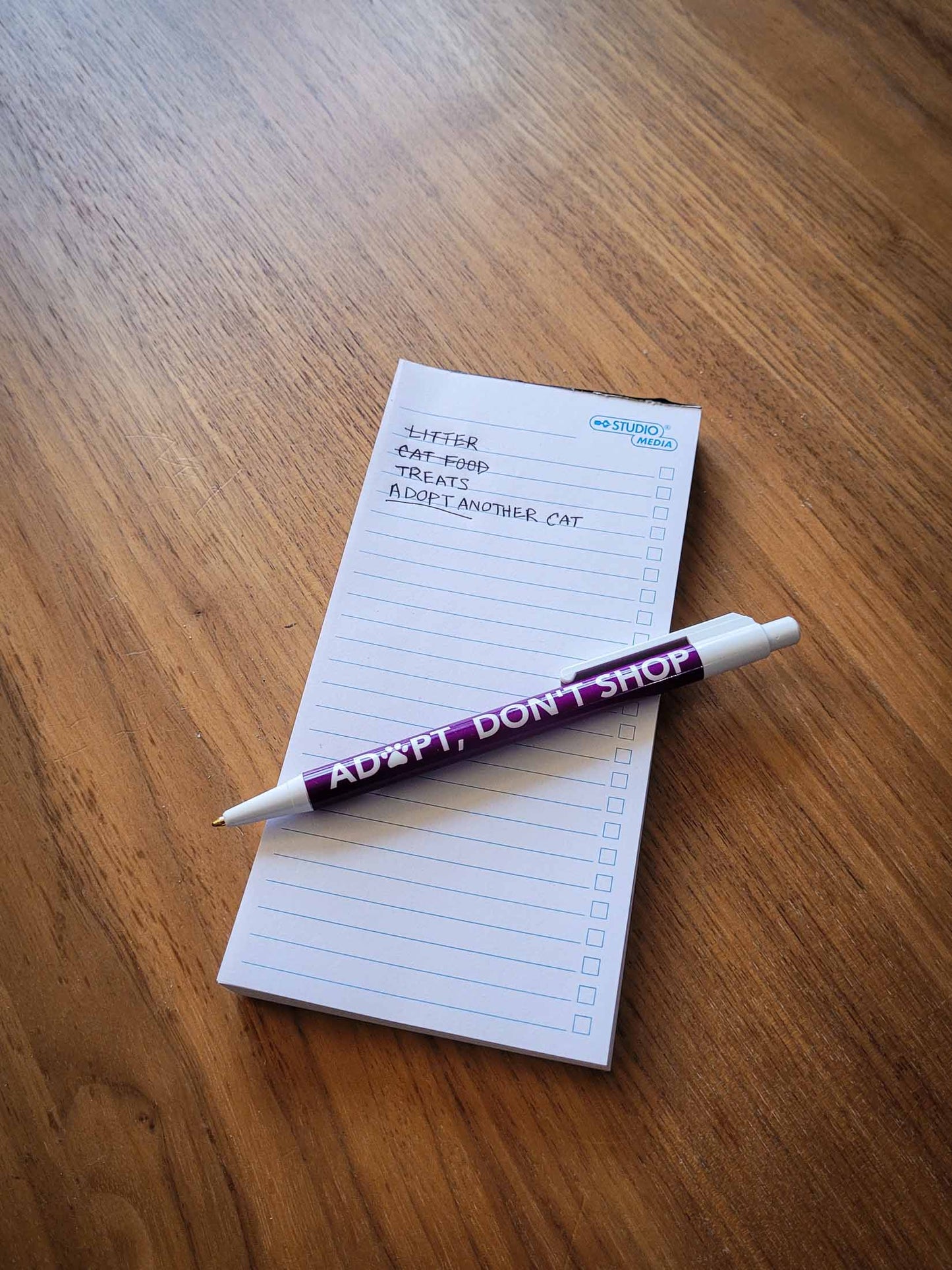 Adopt, Don't Shop Pen