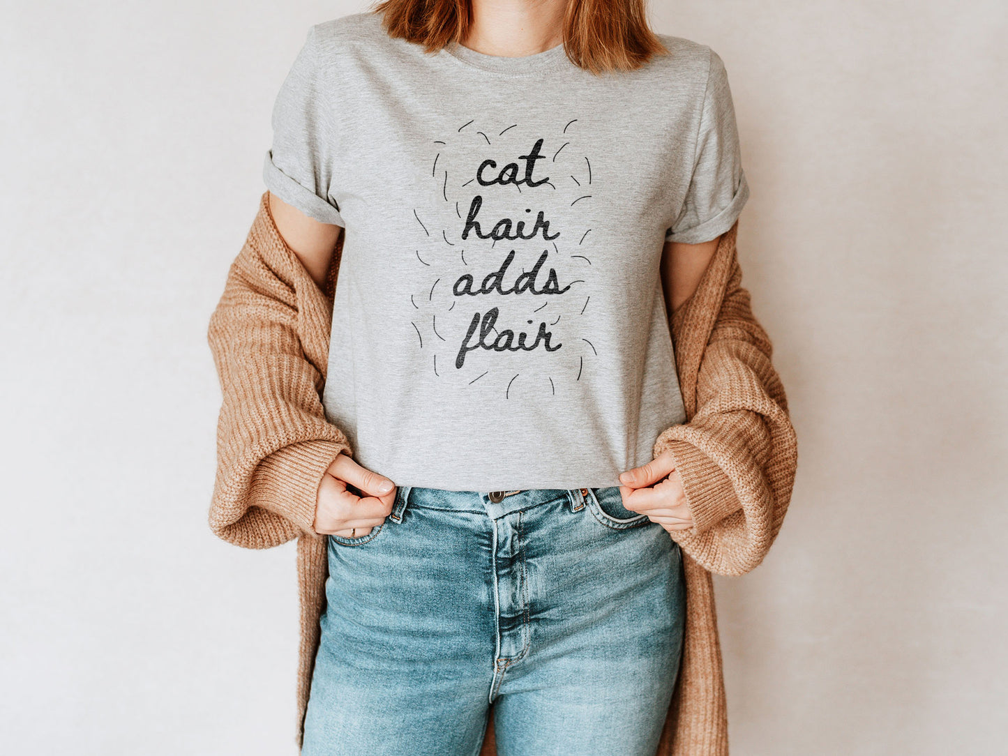 Cat Hair Adds Flair Classic Tee