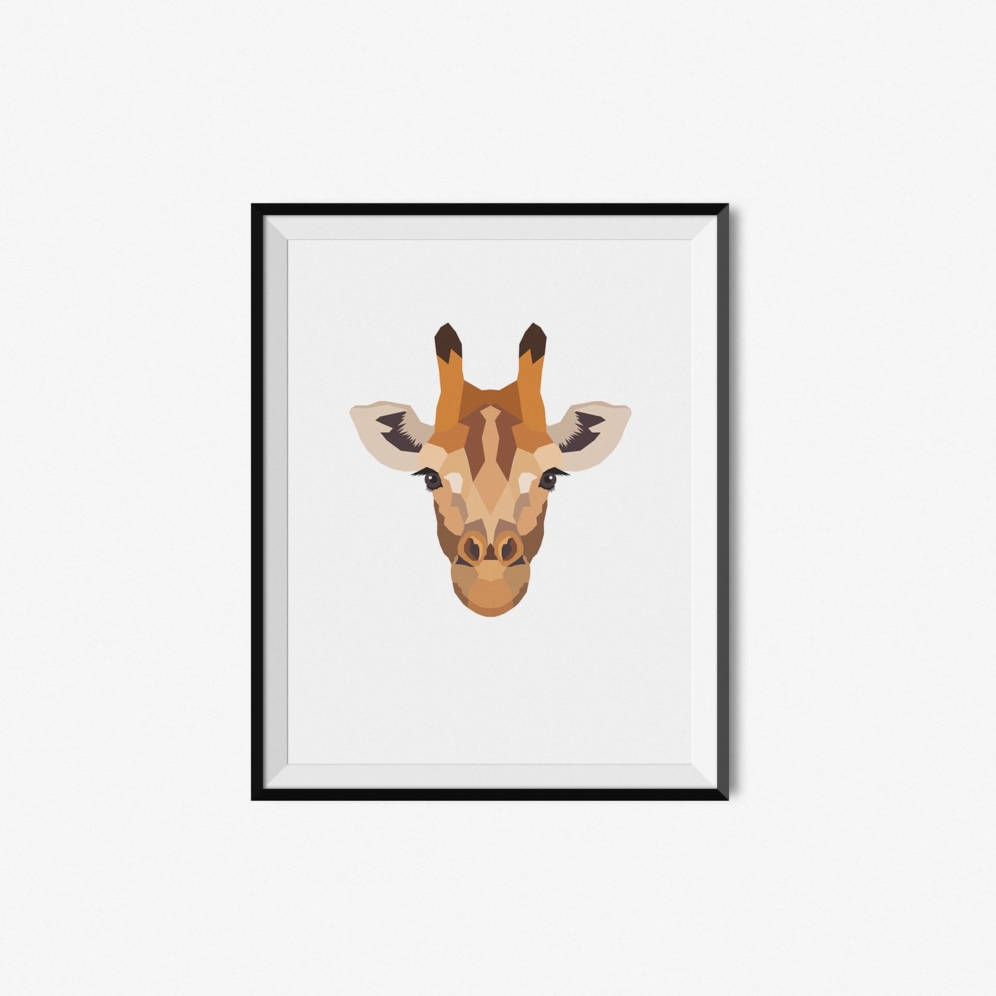 Giraffe | Geometric Art Print