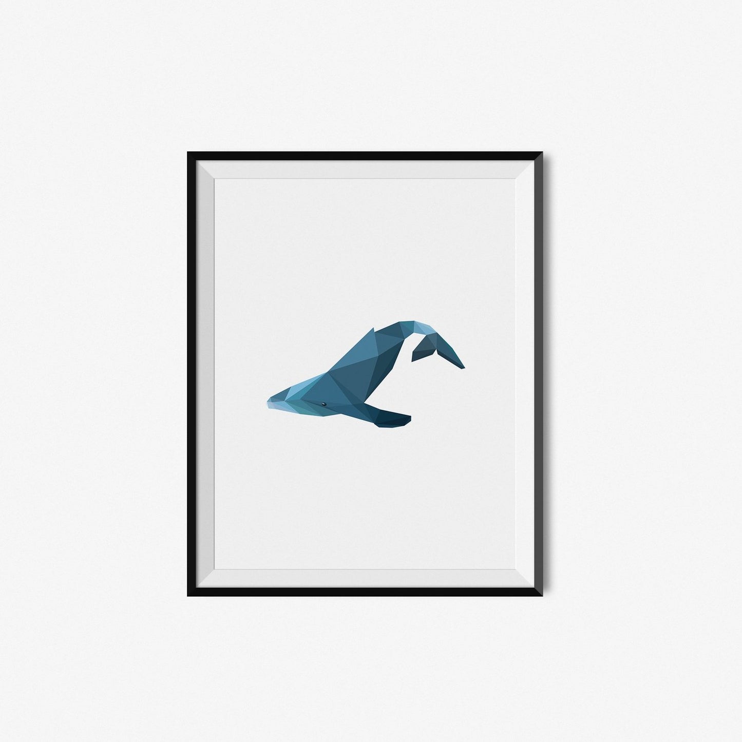 Whale | Geometric Art Print