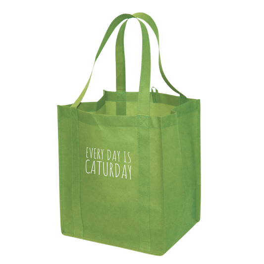 Every Day is Caturday Tote in Green