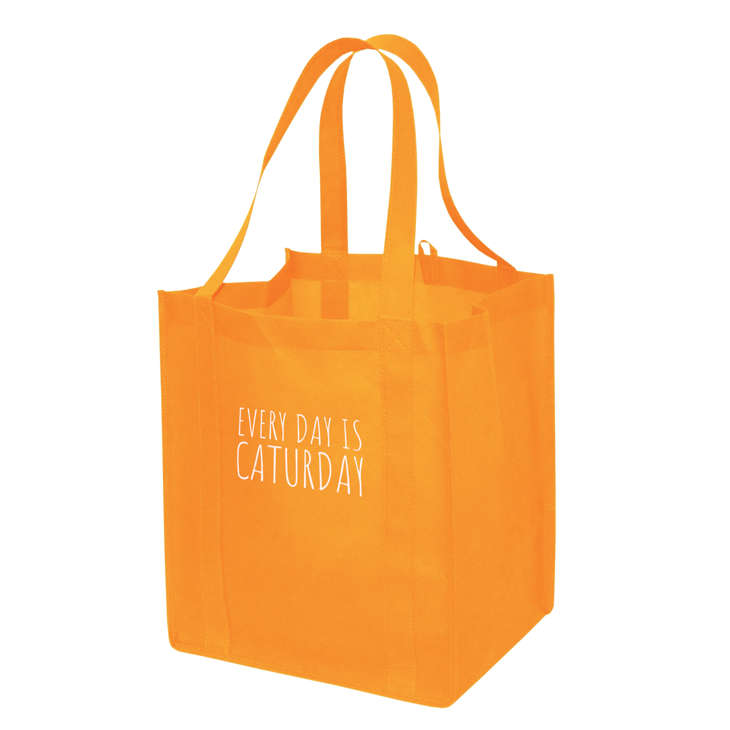 Every Day is Caturday Tote in Orange