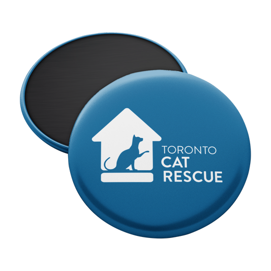 Toronto Cat Rescue Magnet in Blue