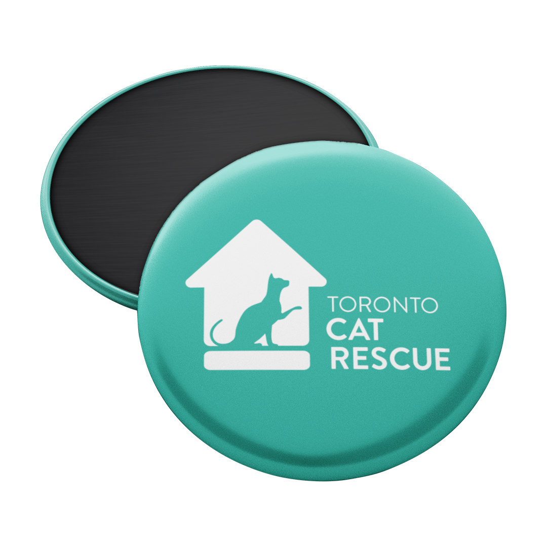 Toronto Cat Rescue Magnet in Turquoise