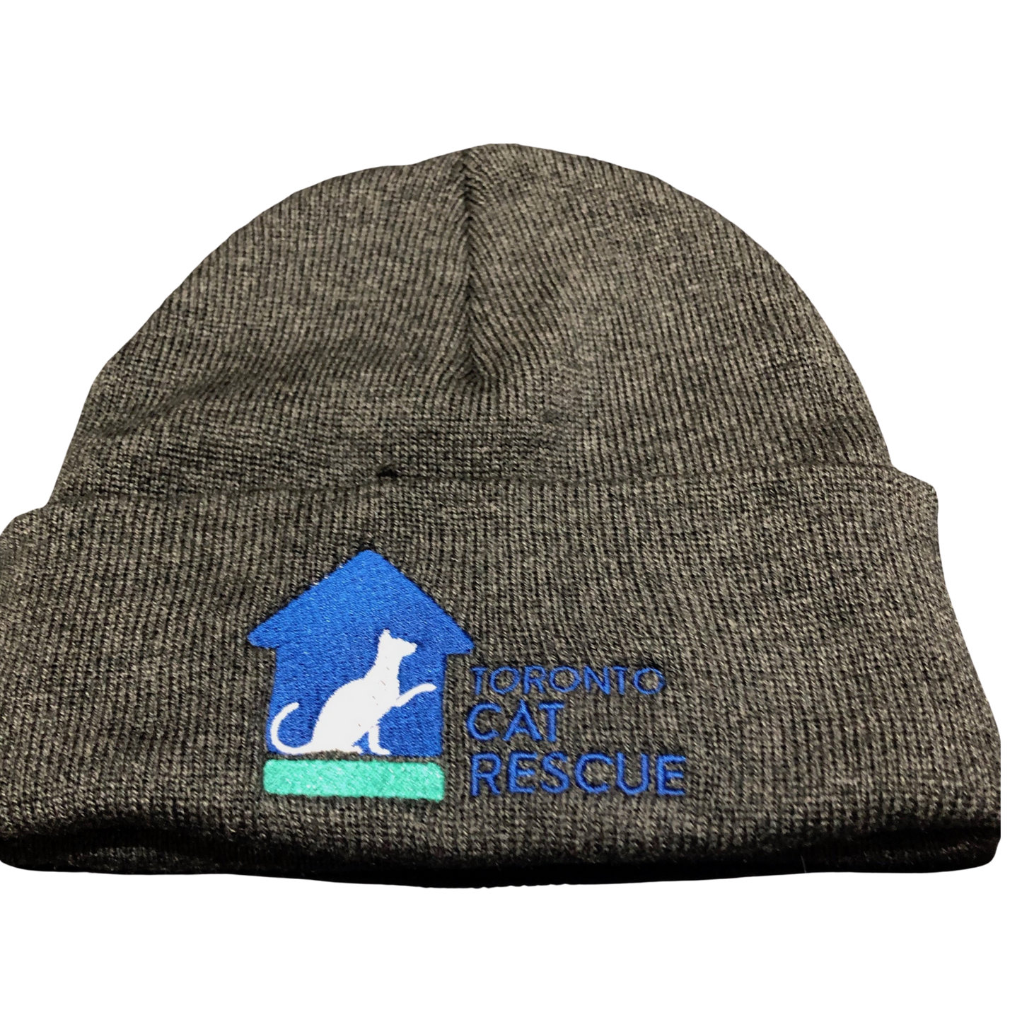 Toronto Cat Rescue Embroidered Toque in Grey