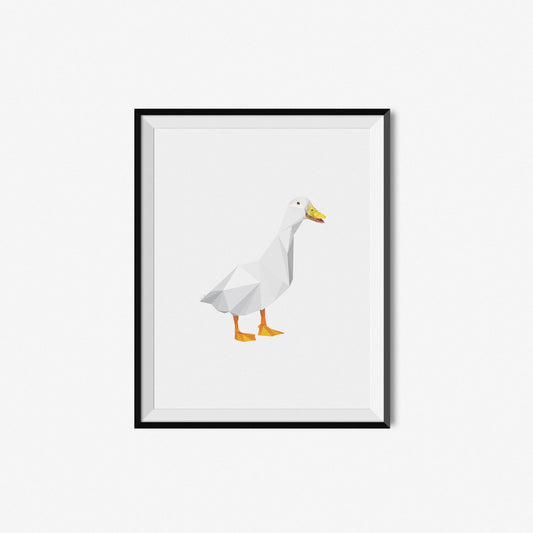 Duck | Geometric Art Print