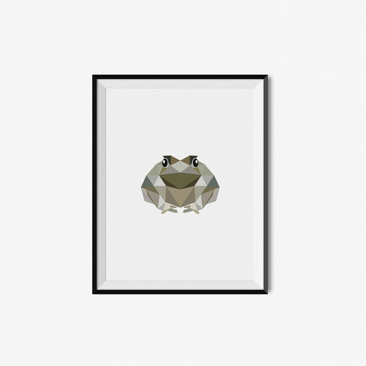 Frog | Geometric Art Print