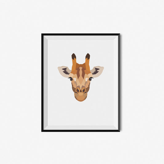 Giraffe | Geometric Art Print