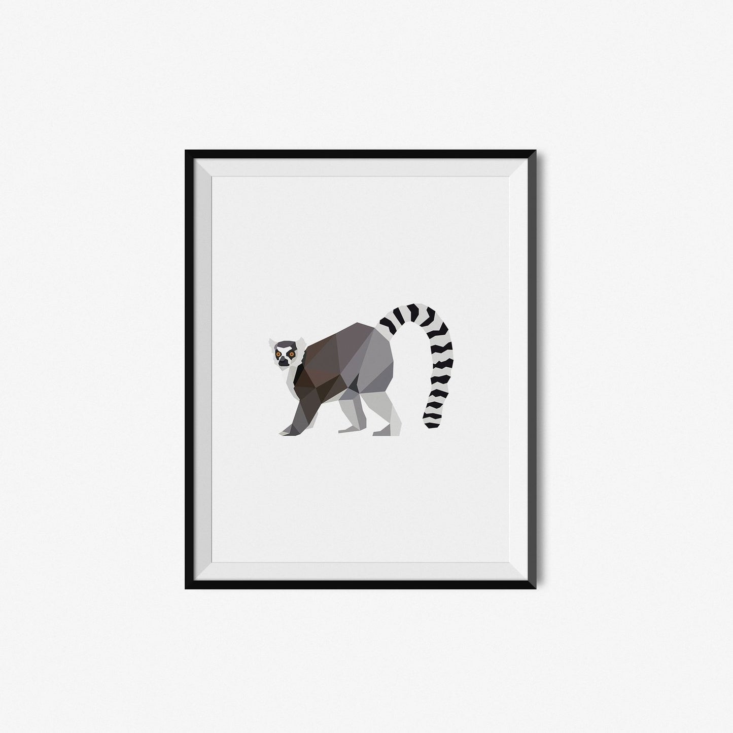 Lemur | Geometric Art Print