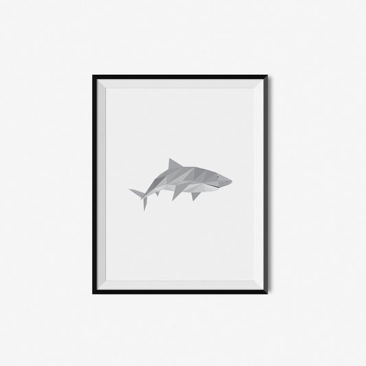 Shark | Geometric Art Print