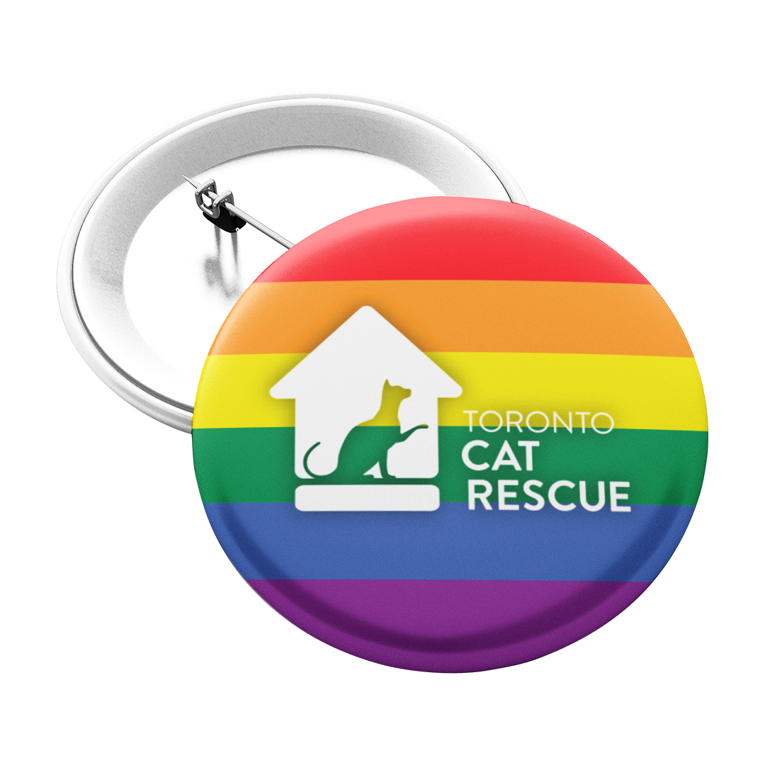 Toronto Cat Rescue Pride Pinback Button