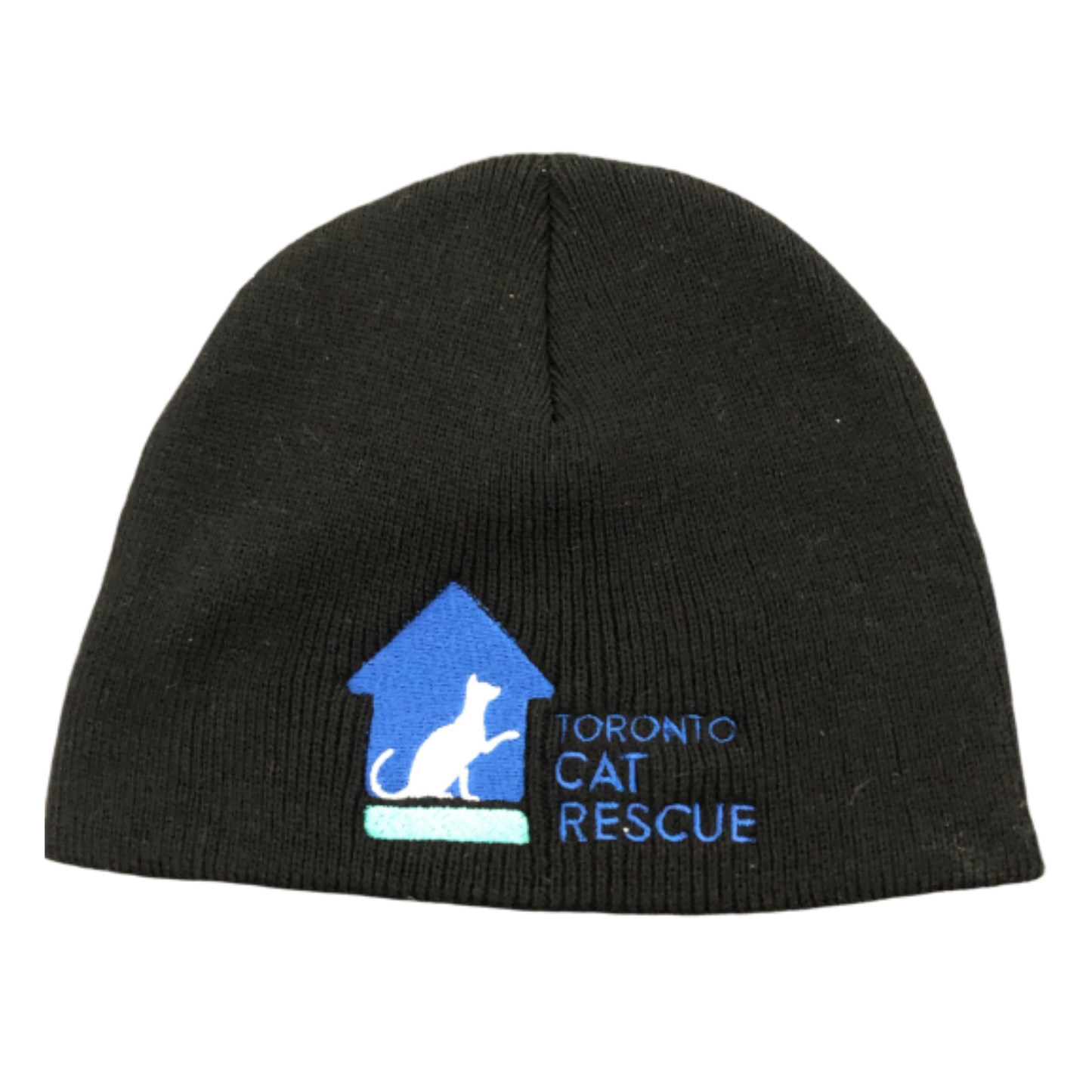 Toronto Cat Rescue Embroidered Kid's Toque in Black